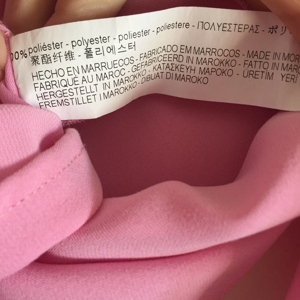 Zara Pink Ruffle Top - Picture 3 of 5